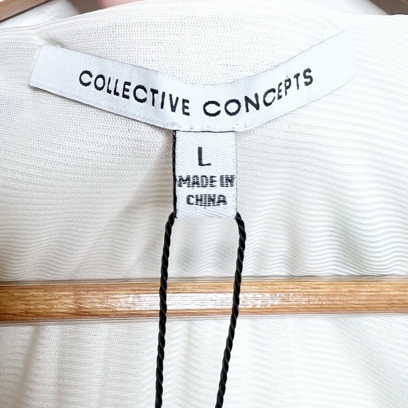 New with Tags Collective Concepts Women’s Floral Wrap Style Short Sleeve Blouse - Picture 15 of 16